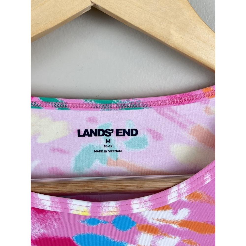 Lands' End Women's Crew Neck Long Sleeve Rash Guard UPF 50 Medium (8-10) - Picture 2 of 7